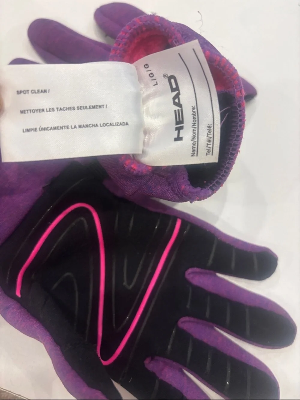 Head Plum Purple Touchscreen Gloves size L
